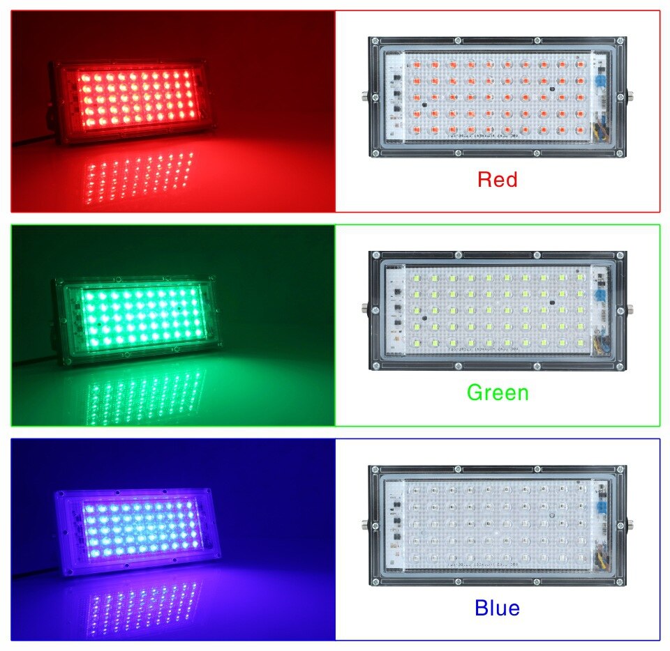 50W LED RGB ȫ   AC 220V 230V 240V ߿  ..